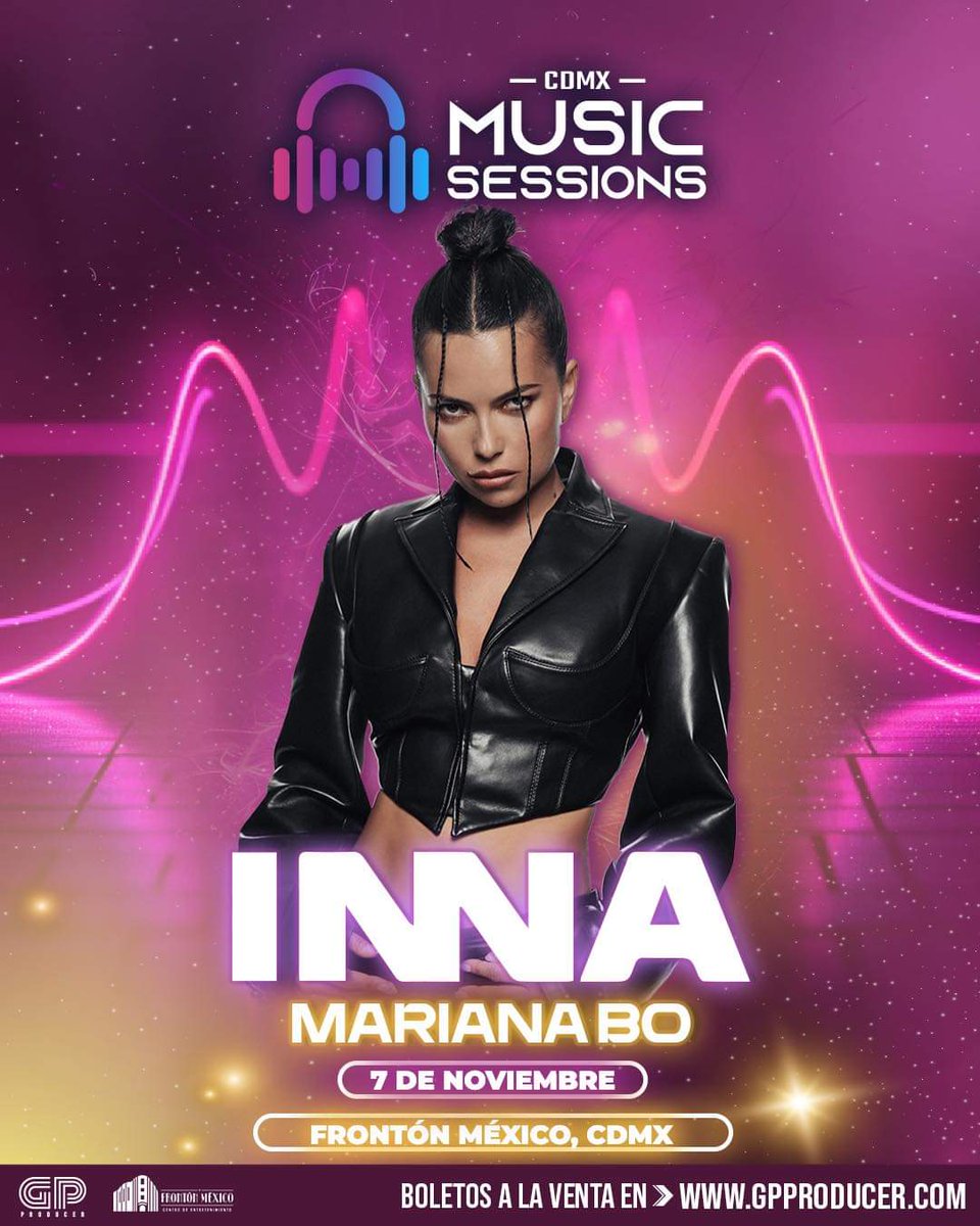 EnPOPados's tweet photo. 📣📣📣 @inna_ro #INNA en #MEXICO 🇲🇽 #CDMX 📣 #MusicSessions @frontonmexicoce #FrontonMexico #GPProducer https://t.co/SqyB85nIsq 🎟️ #MarianaBo 📣📣📣
#EnPOPados https://t.co/YEcywWiZMb