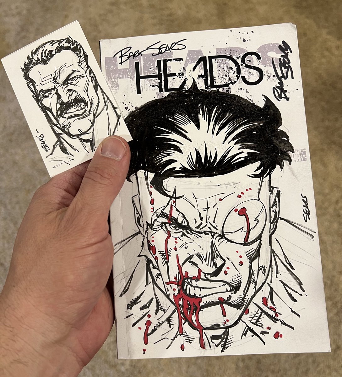 RyanOttley's tweet photo. Big influence @BartSearsArt is the best. What artist from my era didn’t study Barts skill? Really cool to see his style on Mark and Nolan. Thanks, Bart! https://t.co/4qP0BpYLrs