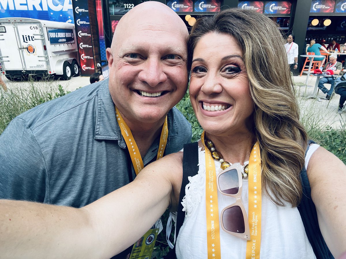 michelehana's tweet photo. #SelfieWeek #RNC #CBS58 My friends, retired Tosa PD Kelly Z. and Brian S. https://t.co/m7Lmmd7kNy