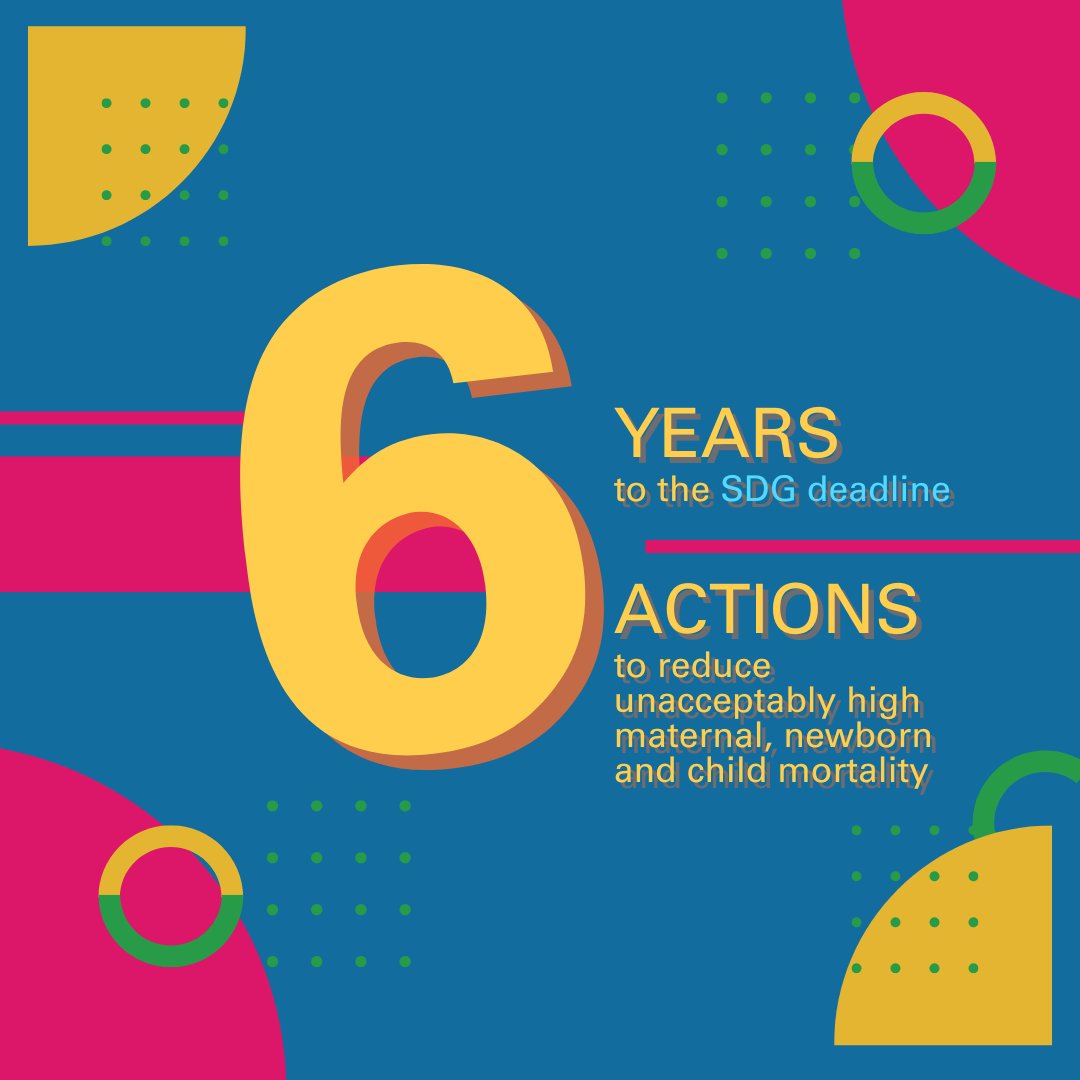 🌍 With just 6 years left to achieve the #SDGs, we must accelerate actions to address maternal, newborn, and child mortality.

It´s time to transform health systems and ensure equitable health care for every woman and child.
Discover 6 key actions: bit.ly/4cm8sTm
<a href="/PMNCH/">PMNCH</a>