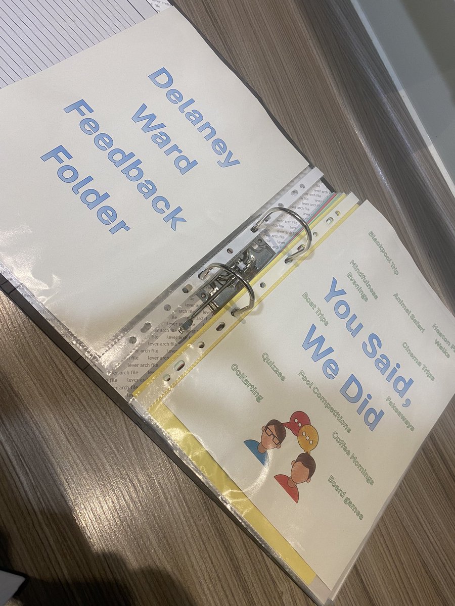 Making the most of the night shifts to keep our boards and folders updated📝 

For everyone on or visiting the ward to see what activities Delaney has to offer! 

✅ Feedback folder
✅ You Said, We Did board

<a href="/Amy_Lowry_/">Amylowry💙</a> 

#lowrylife