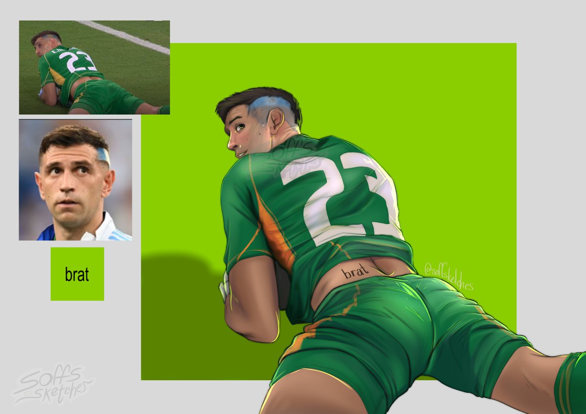 Soffsketches's tweet photo. 𝓑𝓪𝓫𝔂 𝓰𝓲𝓻𝓵 Dibu giving 𝓑𝓡𝓐𝓣 energy for the Copa Finale
(Esto es para ustedes girlies <3) https://t.co/pkhLrJ73Tb
