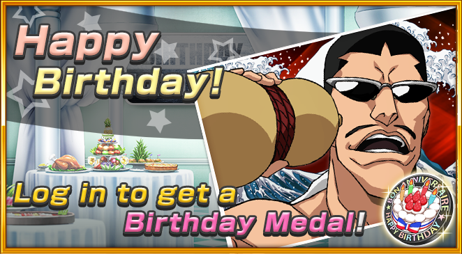 bleachbrs_en's tweet photo. It's Tetsuzaemon's birthday today! Celebrate by logging in to the game for a Birthday Medal! 
https://t.co/RlGbyeJNBG #BraveSouls https://t.co/yf8KCOxpvM