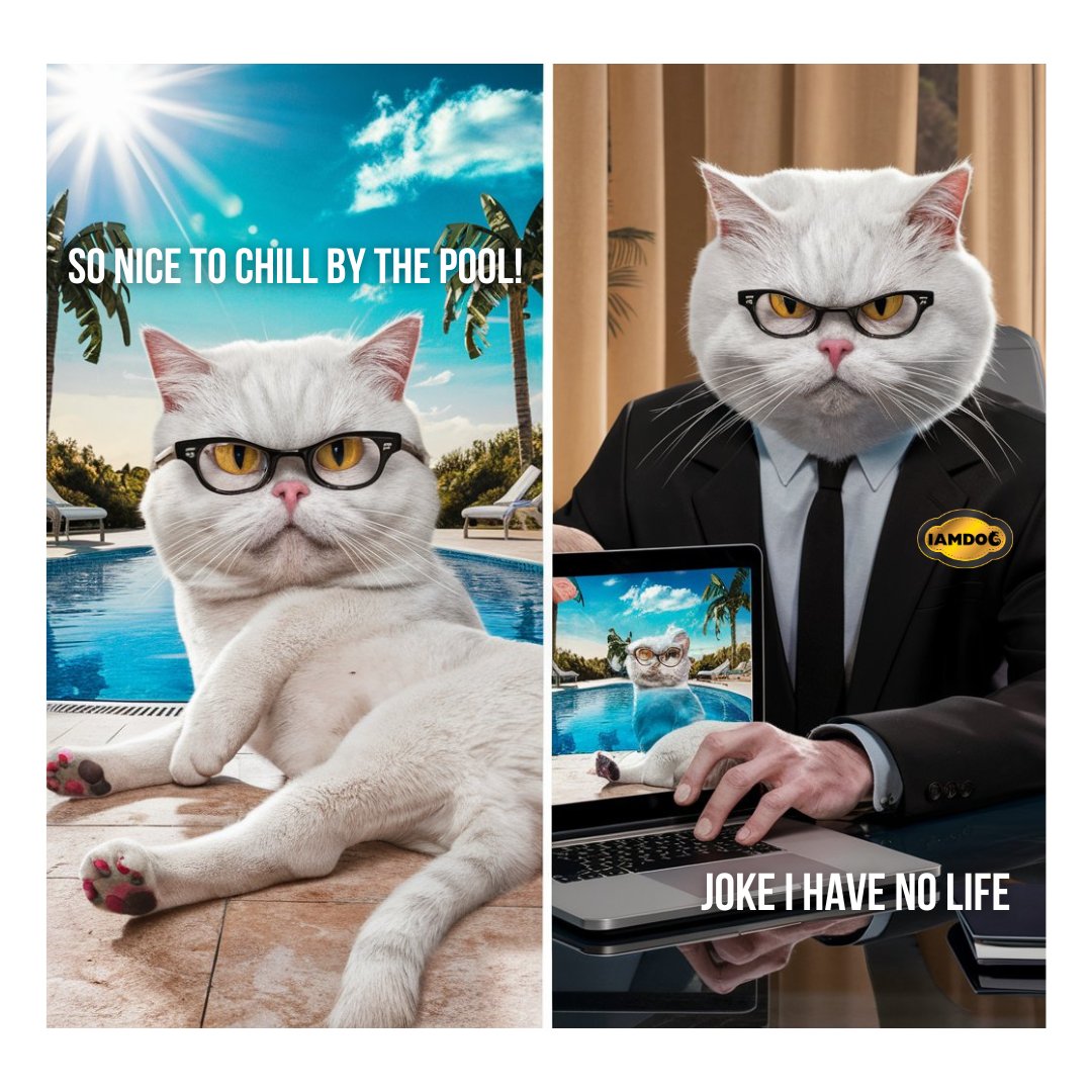 KINGMAKERLEGACY's tweet photo. Living my best life... online. 📸😂
#IAMDOG #IAMLivingTheLie #IAMVirtualReality #IAMEscape #IAMWorkMode #IAMPoolLife #IAMContrast #MEMETOKEN https://t.co/vWAFHl1gcE