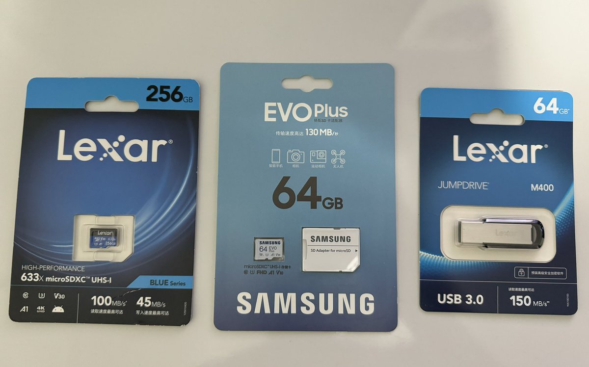 Pedrofaus1's tweet photo. @danielreen Micro SD + pen drive, faço a 190+frete o kit completo https://t.co/uHgAejeDgj