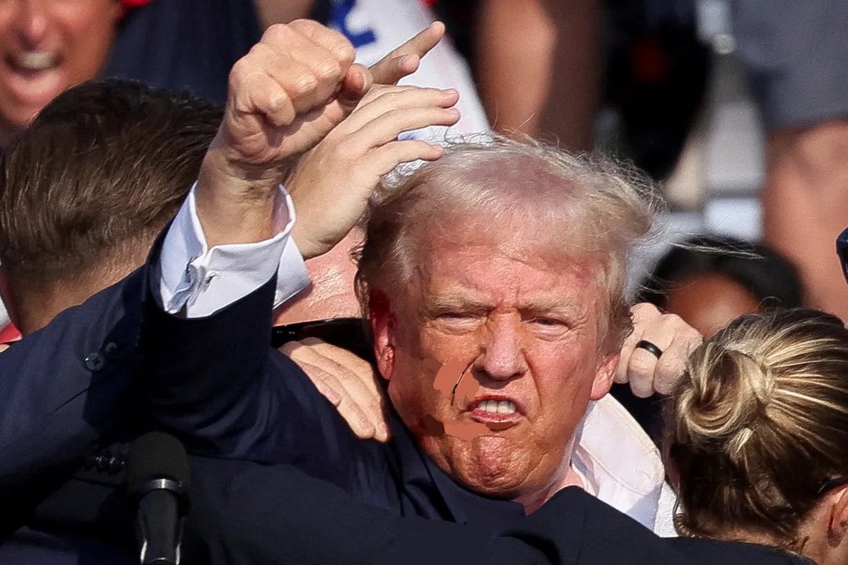 DXMIXNCRXWS's tweet photo. trump if klay thompson was the shooter https://t.co/gkkyFESUAD