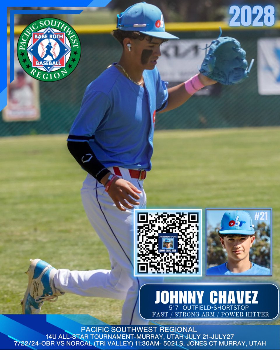 JohnnyChavez_'s tweet photo. ‼️NEXT UP‼️7/21-7/27 UTAH
PACIFIC SOUTHWEST REGIONALS

@DirectRecruits @TopPreps
@PG_Uncommitted @CoastRecruits
@SunilSportsNews @USABaseball
@PGSelectFest @California_PG @PerfectGameUSA @EAthletix @BUncommitted @PW_NextGen @prepbaseball @PBR_Uncommitted https://t.co/9U2ZkFwUsn