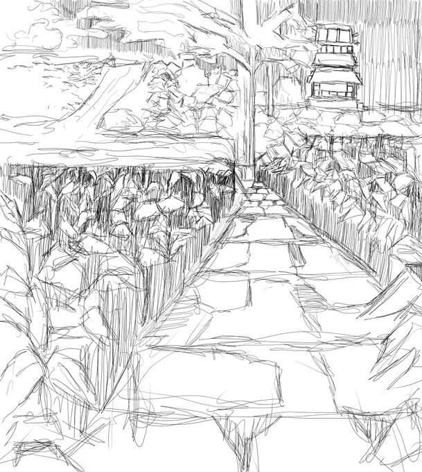 頭の中にある風景
#お絵描き #絵描きさんと繋がりたい 
