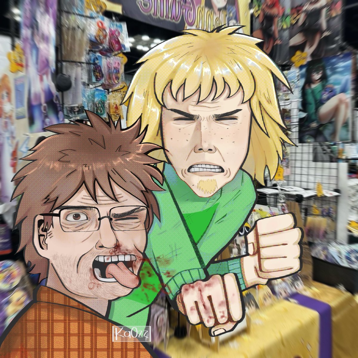 joekaozz's tweet photo. El Gerardo vergueandose al Guillermo en la friki plaza 100% real no feik. #elting #eltingvilleclub #theltingvilleclub #digitalart #fanart https://t.co/EkEzHlQ6Z8