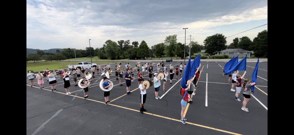 Day 1 of Pre-Camp ✅

Today we worked on our posture, mark-time, forward marching, playing fundamentals, and started to dive into our 2024 competition show and pre-game music!

#LVBands #EyesWithPride #BetterEachDay