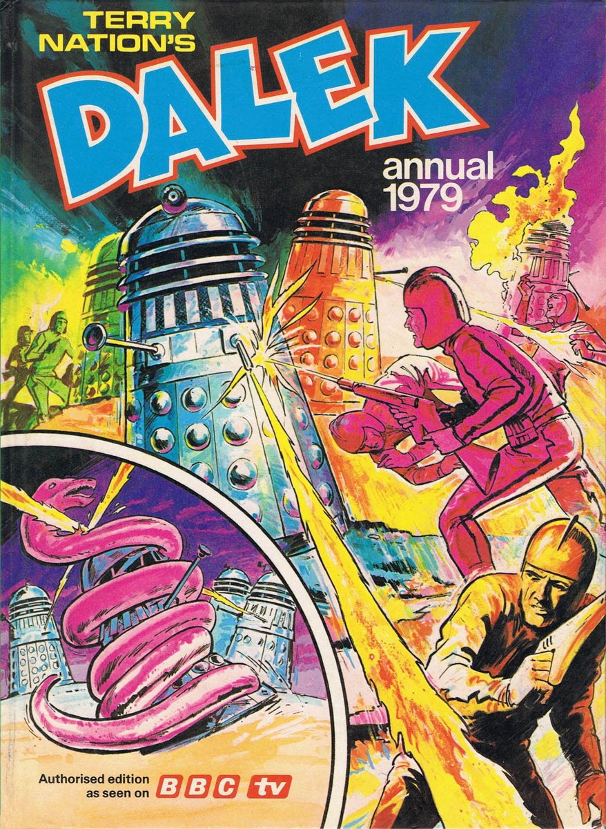CommanderHales1's tweet photo. The covers of the Classic-era Dalek annuals are just the coolest things https://t.co/MR0oWhcJCD