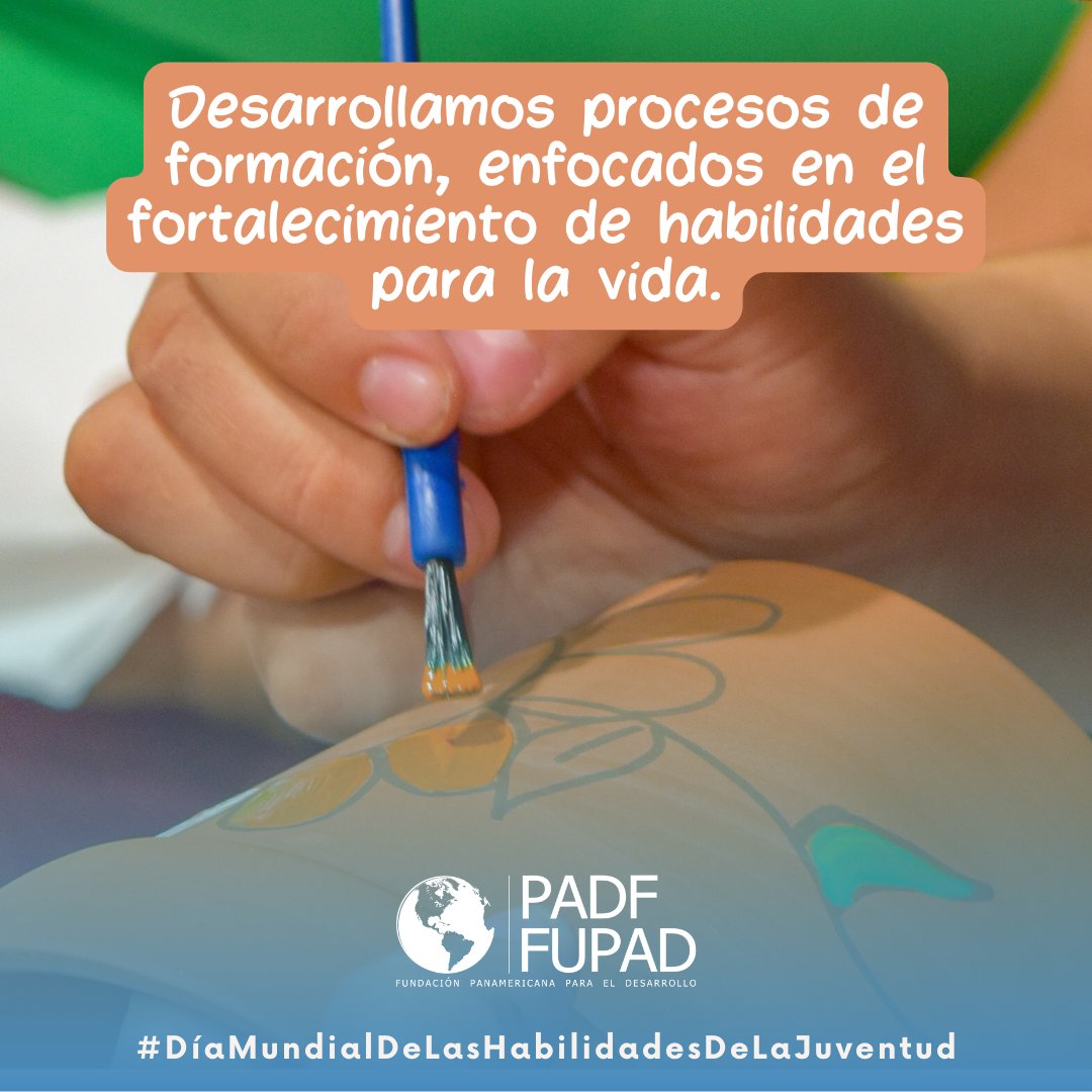 FUPADColombia's tweet photo. Día Mundial de las Habilidades de la Juventud 👉 Creemos en el poder transformador de la juventud. Por eso, nos enfocamos en promover su educación y el desarrollo de habilidades para contribuir a la construcción de un mañana más inclusivo y próspero 🤝#FUPADTransforma | @PADForg https://t.co/vFLWm4wtXE