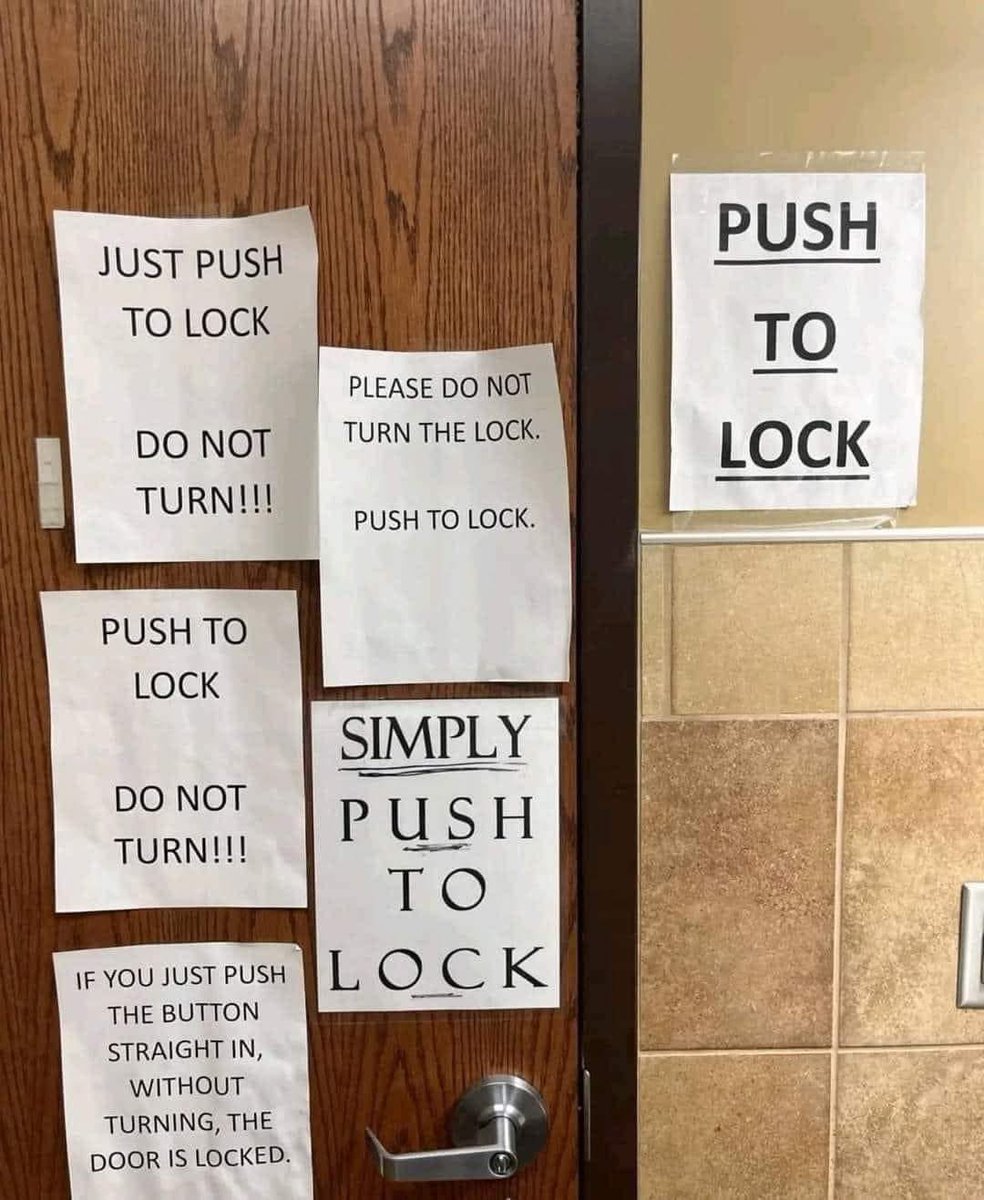 Just push to lock is clearly the pivot of this particular workspace.