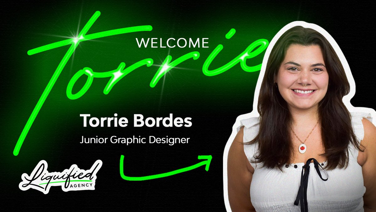 LiquifiedAgency's tweet photo. Meet Torrie Bordes, the newest member of our creative department❗

1. she’s into antiquing or napping lol
2. she takes bomb film pics
3. she always got the office giggling with her stories 

We're so excited to have your creativity, laughter, and baking skills here at Liquified! https://t.co/FCR9aGb0FS