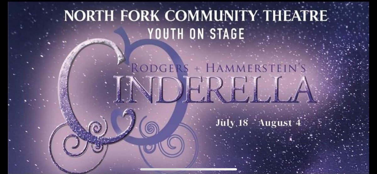 NorthForkCT's tweet photo. #Cinderella opens this Thursday! Reserve your tickets right away! What are you waiting for…a fairy godparent to get ’em for you?!?

Don’t be a pumpkin! Get yours today!

https://t.co/MMcQsg7qSC for info https://t.co/fhTTH8jv4N