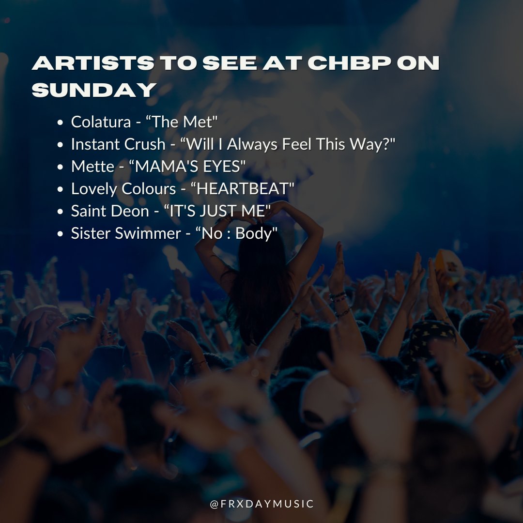 FRXDAYmusic's tweet photo. In our newest playlist, we've curated our top six picks for each day of Capitol Hill Block Party. This playlist features artists with under a million monthly listeners. Dive into the sounds of emerging talent and discover your next favorite act!

https://t.co/hdwOIPihhW https://t.co/H4ztqZ7t1w