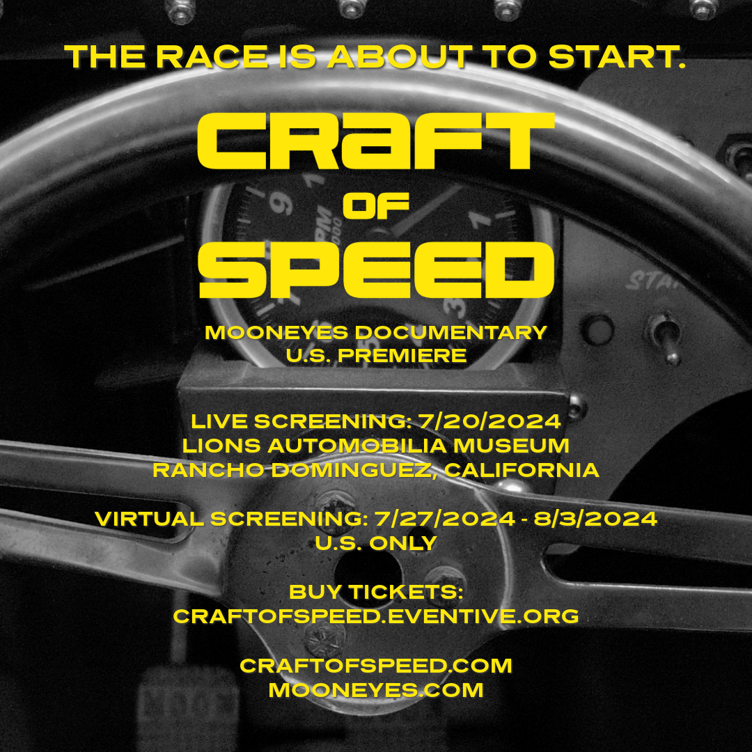 humanistfilms's tweet photo. #CRAFTOFSPEED #MOONEYESDOCUMENTARY U.S. PREMIERE

Live Screening
7/20/2024
4-6 pm Reception
6-8 pm Screening Lions Automobilia Museum

Virtual Screening
7/27/2024-8/3/2024
U.S. Only

Buy tickets before they sell out: https://t.co/d25EqevrMs

@MoonEquip
@MOONEYESJP
@LionsAutoFnd https://t.co/p7xmW8sJZL