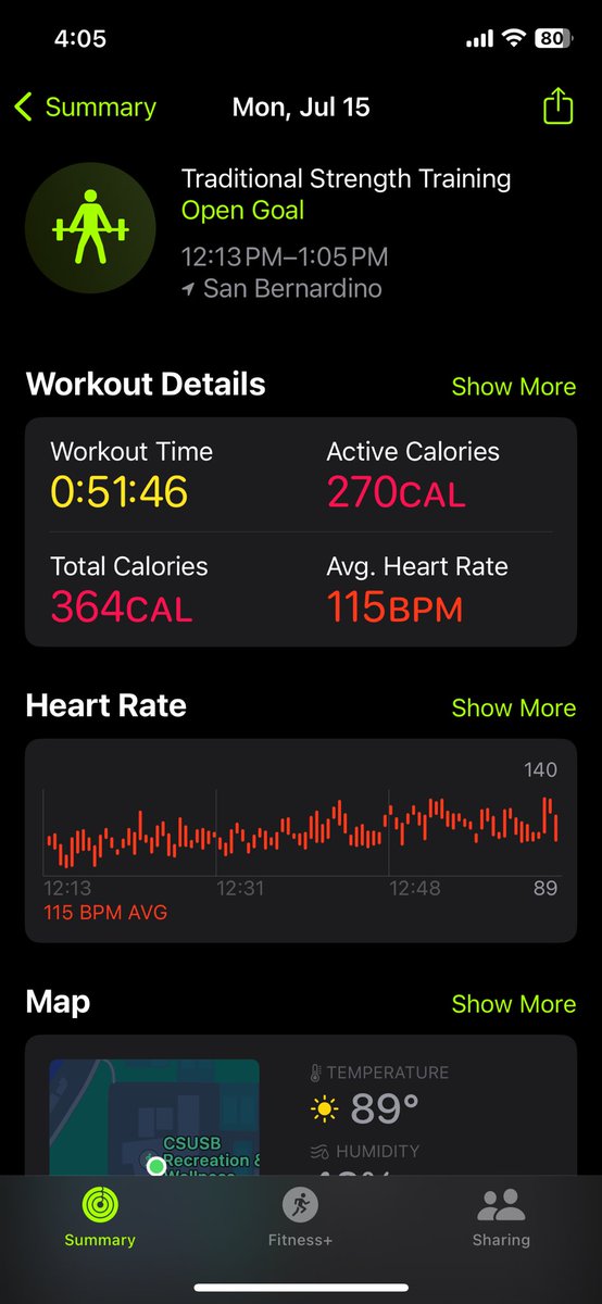 ___Haydeen___'s tweet photo. 7/15/24 #KinesiologyFitnessChallenge #CSUSB @Pradeep93531766 https://t.co/aO1zYM1Iy1