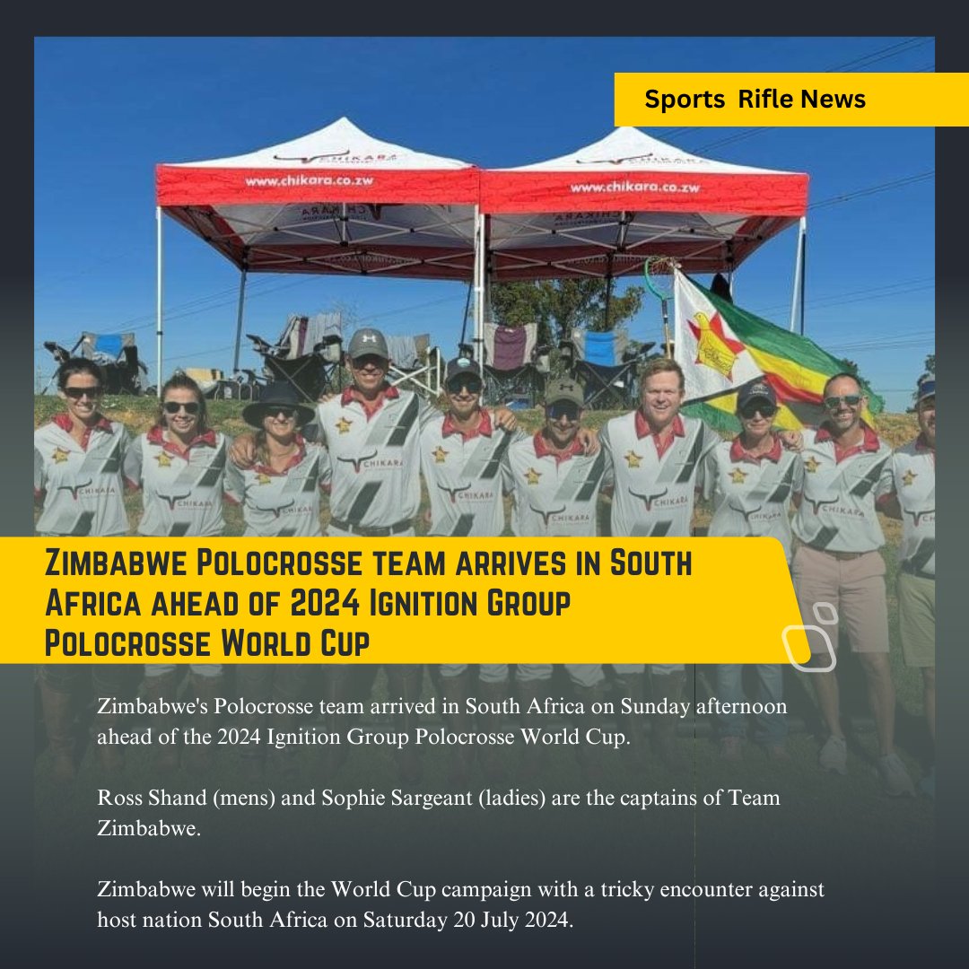 Zimbabwe's Polocrosse team arrived in South Africa on Sunday afternoon ahead of the 2024 Ignition Group Polocrosse World Cup #SportsRifle #IgnitionGroupPolocrossesWorldCup