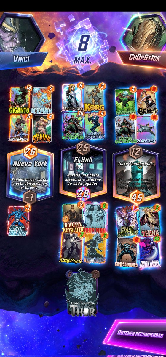 _NaranjoC's tweet photo. Hitting Infinite for the 14th time. Quick and easy with this deck.

@MARVELSNAP 
@SnapDecks 
@MarvelSnapZone https://t.co/CRgj5bb2Rb