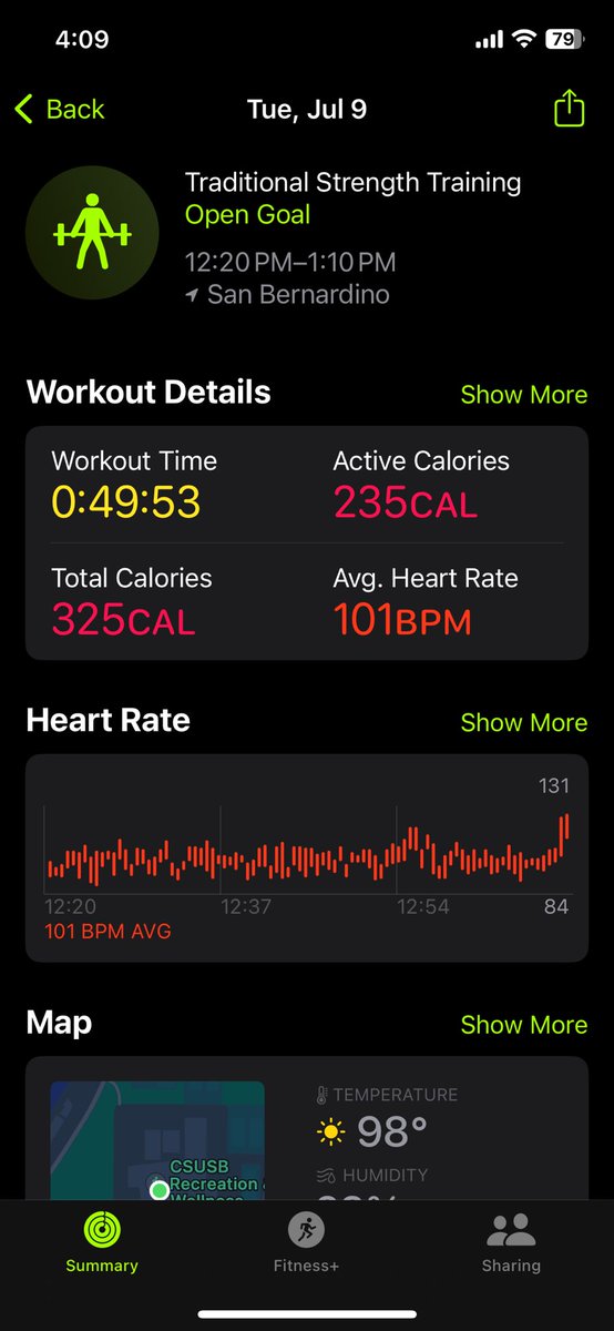 ___Haydeen___'s tweet photo. 7/9/24 #KinesiologyFitnessChallenge #CSUSB @Pradeep93531766 https://t.co/XAvBEXBu6Y