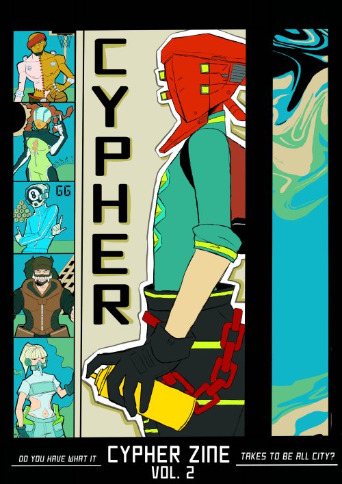 cypher_zine's tweet photo. Today's the day, CYPHER vol.2, a Bomb Rush Cyberfunk zine, is now available to download! 

Download the zine for free here! vv
https://t.co/azEt2SC2jC

#BombRushCyberfunk #brc #teamreptile https://t.co/uittC6tu1R