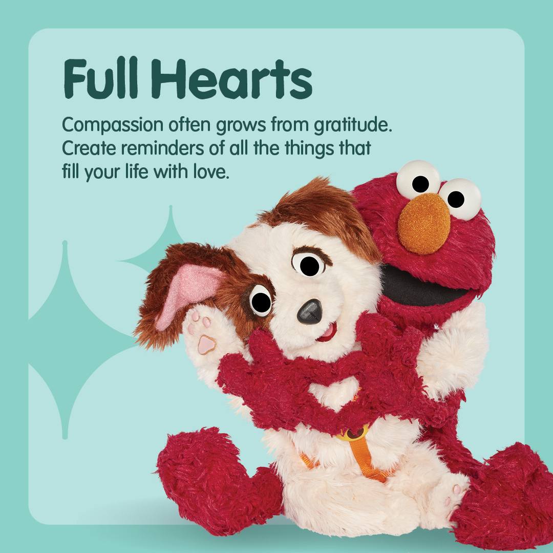 SesameCommunity's tweet photo. Pausing to enjoy a brief compassionate moment right in the middle of your busy schedule is a great way to practice daily self-care. Here are simple and playful activities to help children and adults grow in compassion: https://t.co/5IWl1C1uxN #MilitaryCaregiving #HiddenHelpers https://t.co/3mfTh3IVRH