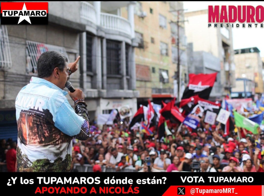 #VotaTupamaro
<a href="/NicolasMaduro/">Nicolás Maduro</a>
<a href="/WBenavides_MRT/">Williams Benavides</a>
<a href="/BloqCentroOccid/">BloqCentroOccidental_MRT</a>