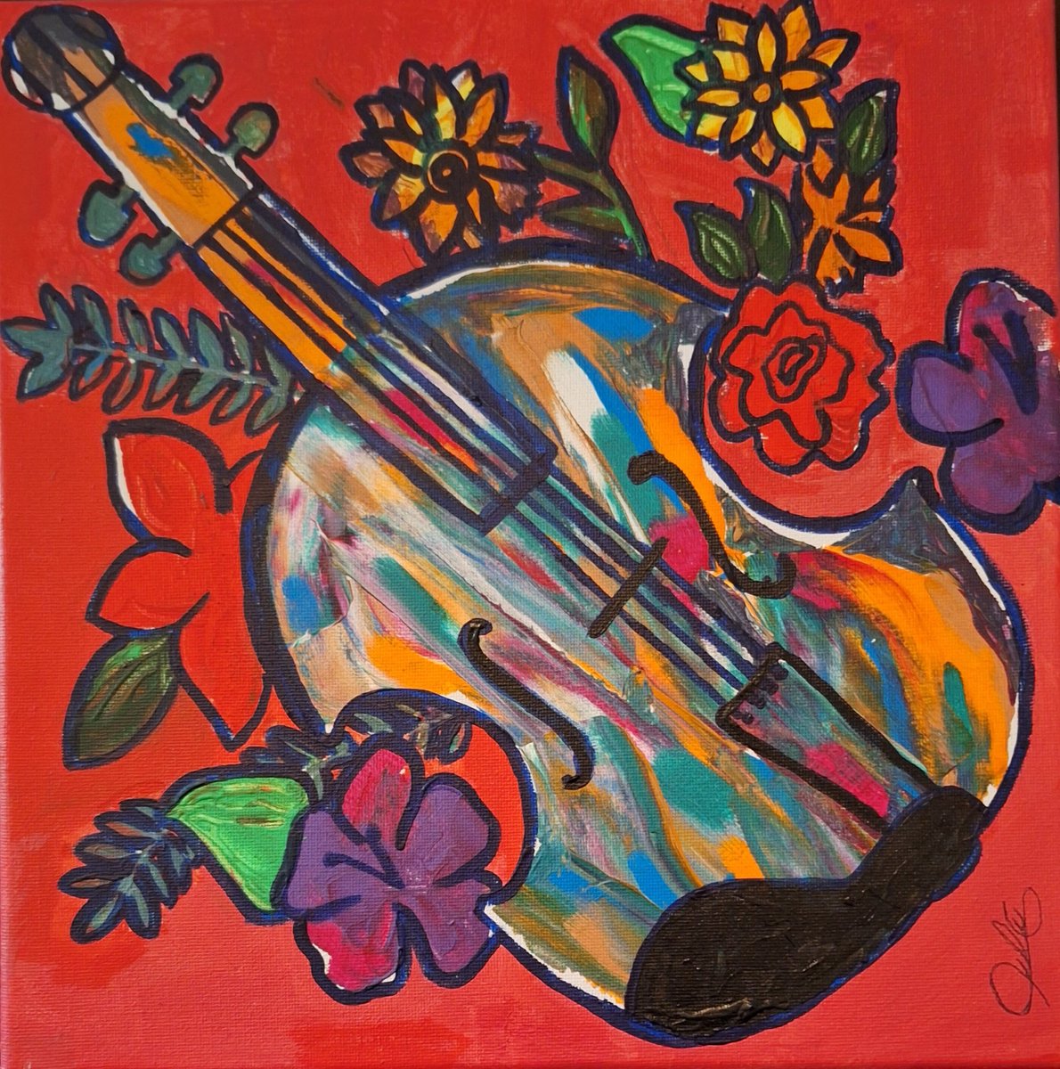 W_of_Color_Lulu's tweet photo. Measure of Spring in acrylic 12x12.
#violin #instrument #viola #stringinstrument #art #popart #contemporartart #abstractart #flowers #plants #decor #interiordesign #Orchestra #elpasoart #elpaso #Texas #texasart #parkinsons #love #parents #help #mentalhealth https://t.co/3Dl4a0WKOe