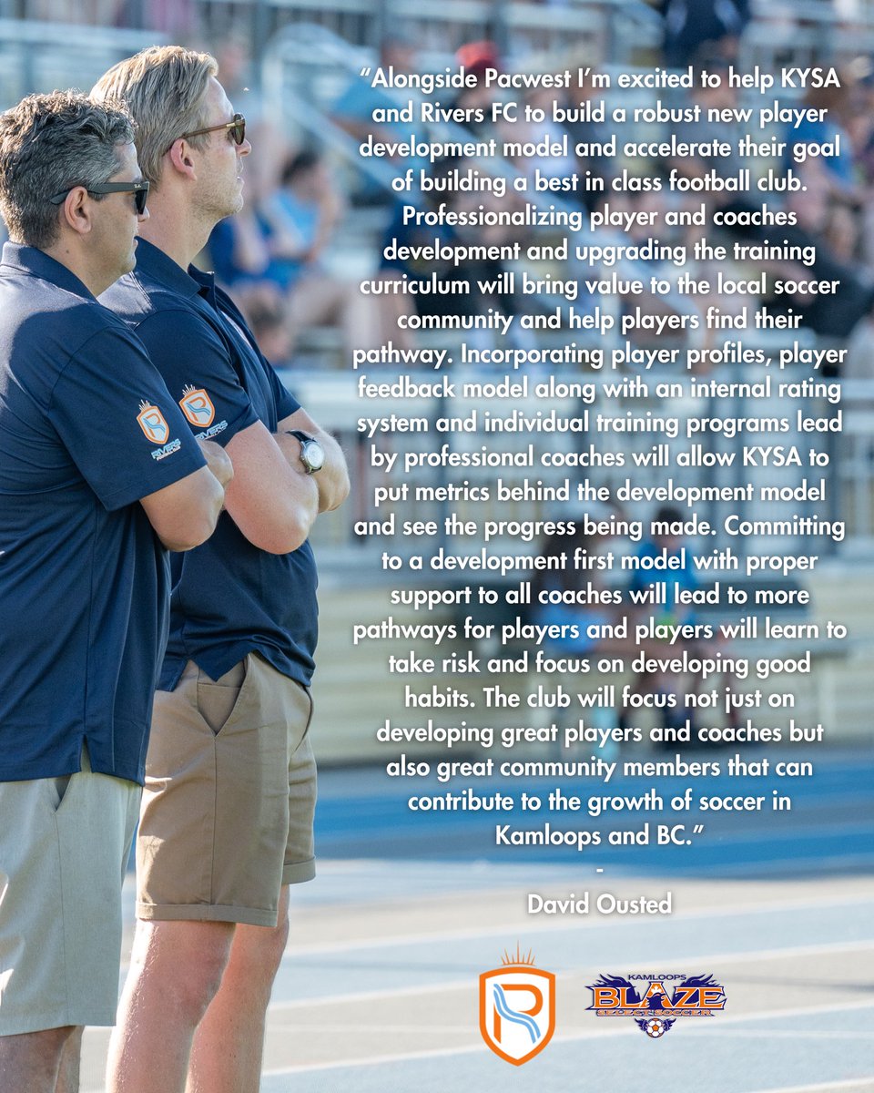 David Ousted speaks on future pathways for Kamloops players. 

#goriversfc #WeAreKYSA #kamloops