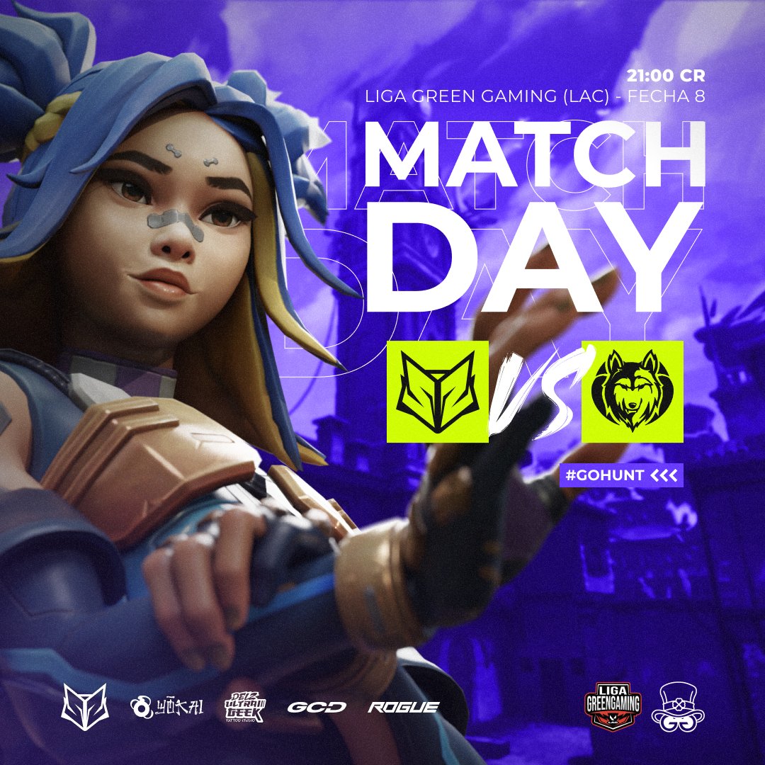 Vengan a ver a nuestro roster de valorant a las 9CR! twitch.tv/greeng_tv

#GoHunt #GoSZ