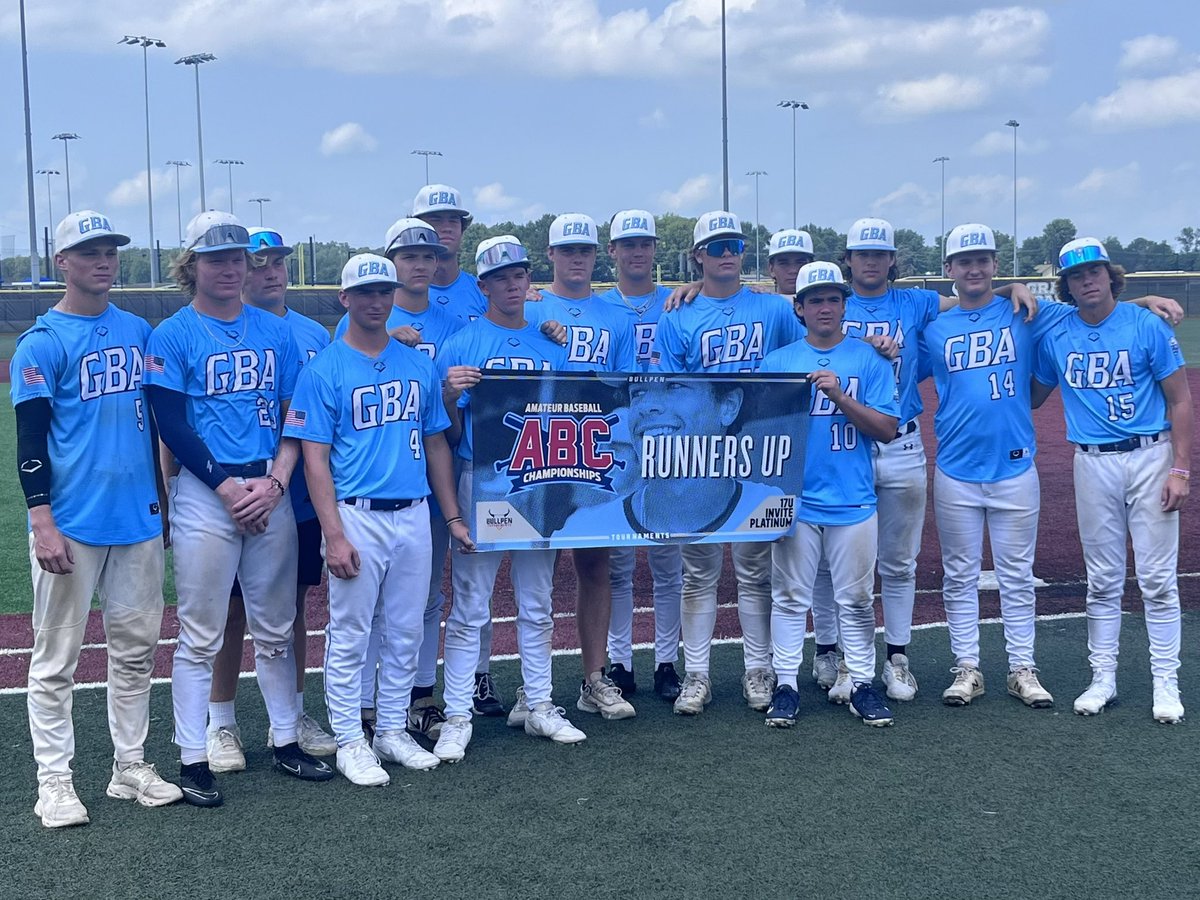 GBA Development (@gbadevelopment) on Twitter photo Congrats to 17U DePew on a great run in Indy!
<a href="/jacksonv_39/">Jackson Vaughn</a> 4-6 on the day with 2 3B, HR, 3RBI
Semis
<a href="/gmoffitt_2/">Gavin Moffitt</a> 3IP 0ER 3K
<a href="/_ConnorBlue/">Connor Blue</a> 3-4 2B, 3B, RBI
<a href="/LucasKrebs14/">Lucas Krebs</a> 3RBI
Championship
<a href="/DrewKleinheider/">Drew Kleinheider</a> & <a href="/BrodySiggy/">Brody Signorelli</a> 2H game
<a href="/charlie_wortham/">Charlie Wortham</a> 3B 3RBI Congrats to 17U DePew on a great run in Indy!
<a href="/jacksonv_39/">Jackson Vaughn</a> 4-6 on the day with 2 3B, HR, 3RBI
Semis
<a href="/gmoffitt_2/">Gavin Moffitt</a> 3IP 0ER 3K
<a href="/_ConnorBlue/">Connor Blue</a> 3-4 2B, 3B, RBI
<a href="/LucasKrebs14/">Lucas Krebs</a> 3RBI
Championship
<a href="/DrewKleinheider/">Drew Kleinheider</a> & <a href="/BrodySiggy/">Brody Signorelli</a> 2H game
<a href="/charlie_wortham/">Charlie Wortham</a> 3B 3RBI