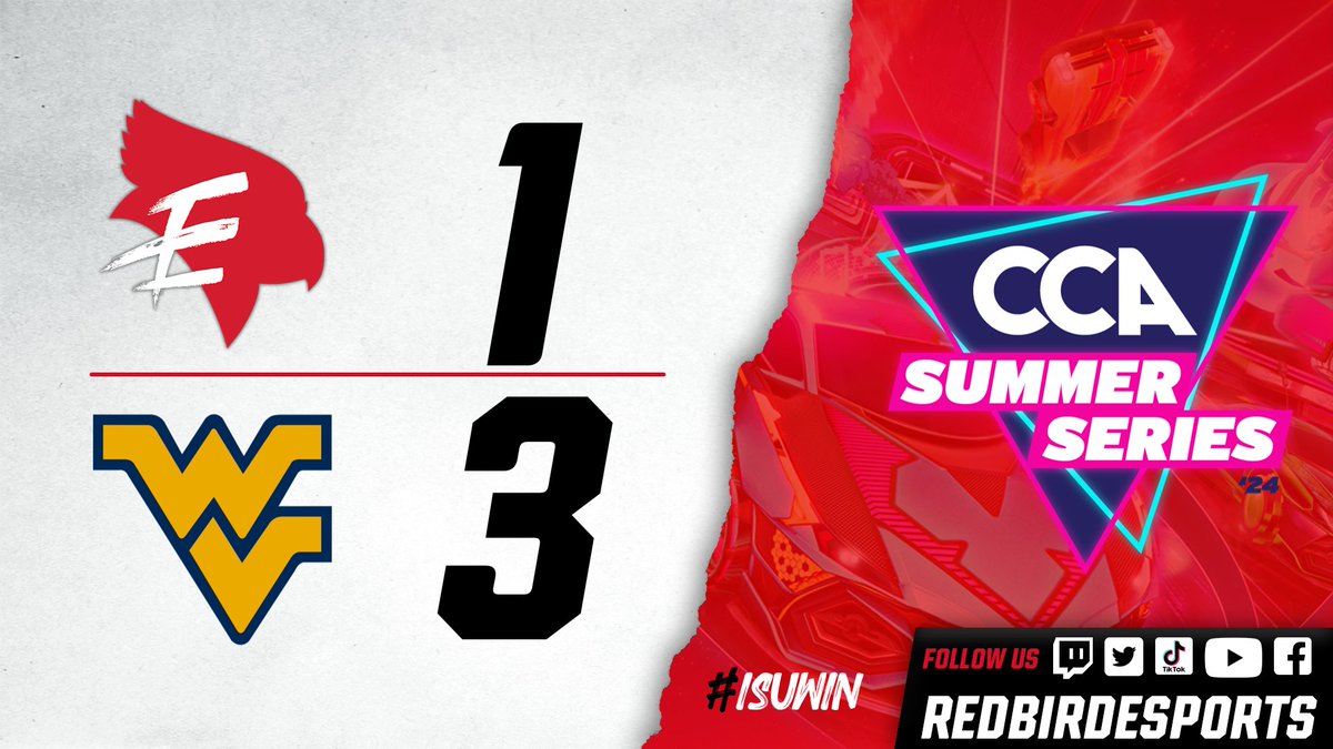 Redbird_Esports's tweet photo. Unfortunately our Varsity Rocket League team falls 1-3 vs West Virginia University. Time to focus up as we look to continue our run in the CCA Summer Series!
#birdsbounceback🐦 https://t.co/MEyiirQde3