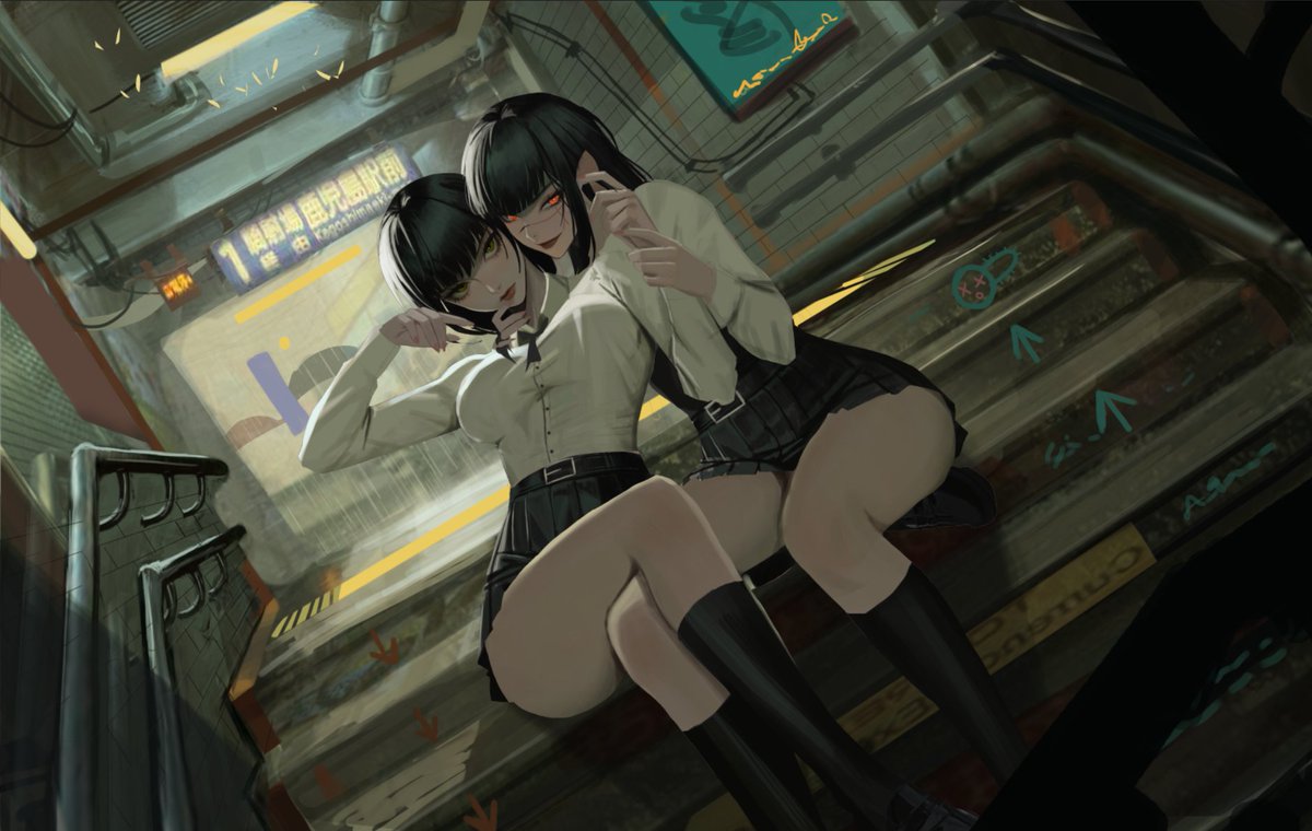 neorarty3's tweet photo. chainsaw man asa and yoru wip https://t.co/o7QvmA1xkI