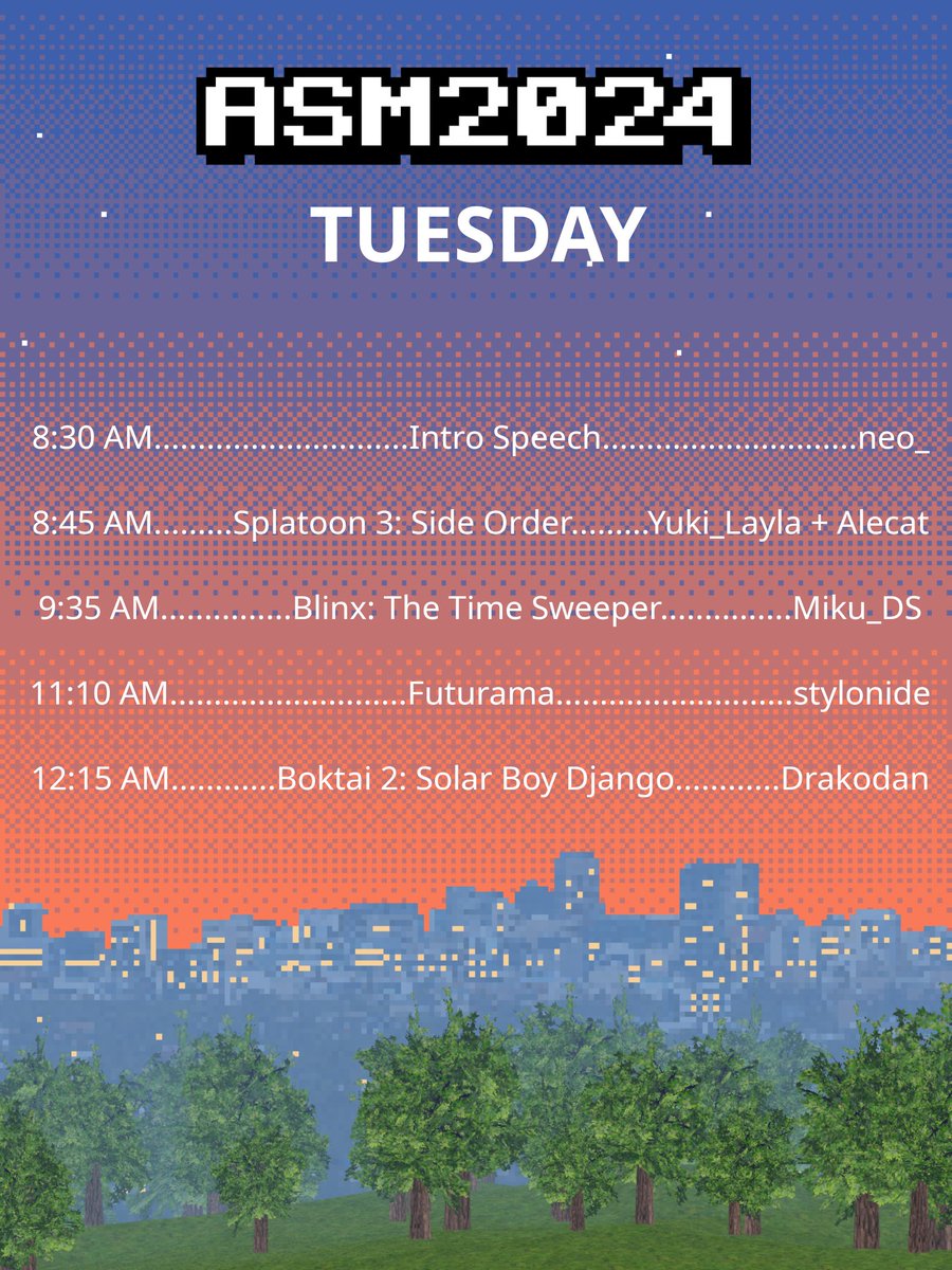 AusSpeedruns's tweet photo. #ASM2024 is underway!

We have an action packed morning featuring runs from
@yukilayla13, @alecatmew, @Miku_DDS, @stylonide and @Drakodan_ 

WATCH NOW:
https://t.co/4mLtJcNbyN
https://t.co/Kuk9piXdlV https://t.co/IygmkMAvU9