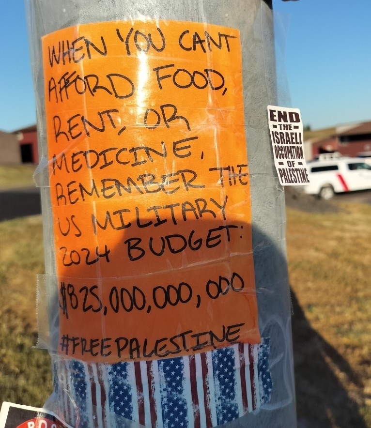 Poster seen in Pullman, Washington