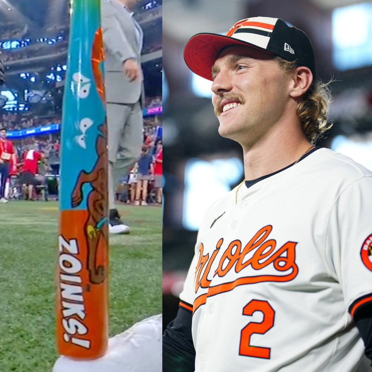 Gunnar Henderson has a custom Scooby Doo bat for the Derby 😤

(h/t <a href="/MLB/">MLB</a>)
