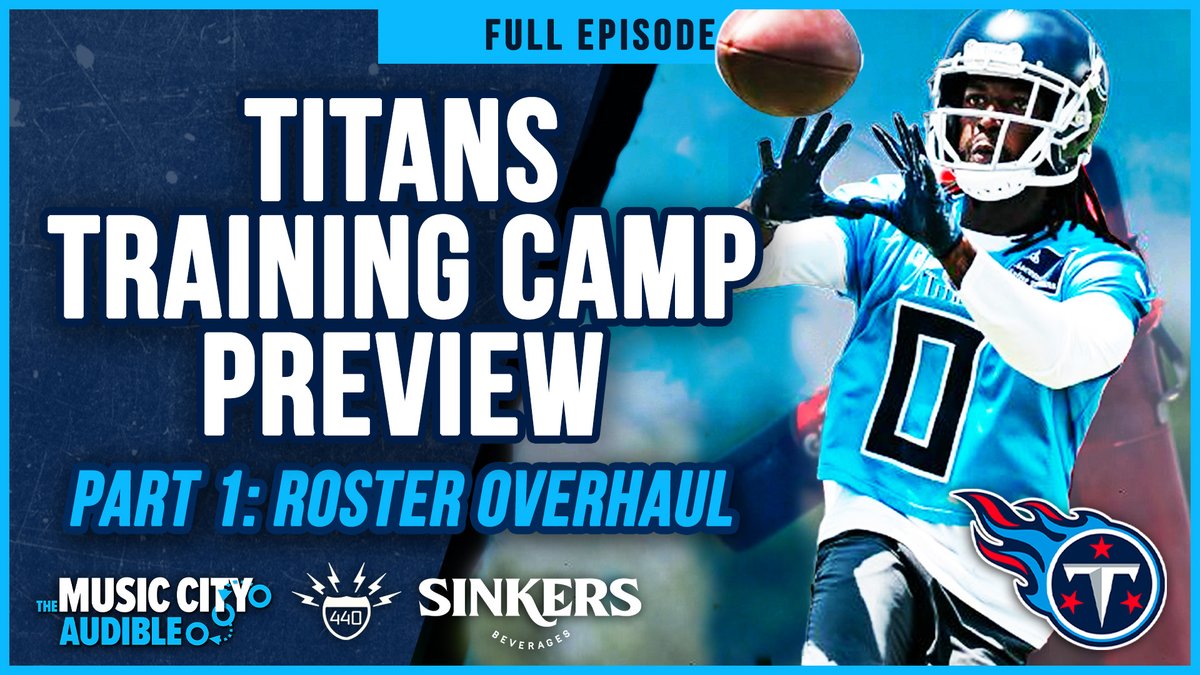 NEW POD: Previewing #Titans Training Camp (Part 1) looking at key dates and the overhauled roster.

📽️ Presented by <a href="/SinkersBev/">Sinkers Beverages</a>: youtu.be/oPg7lsHKoys?si…

#TitanUp📷 | <a href="/440Sports/">440 Sports</a> | <a href="/BroadwayTN/">Broadway Sports Media</a>