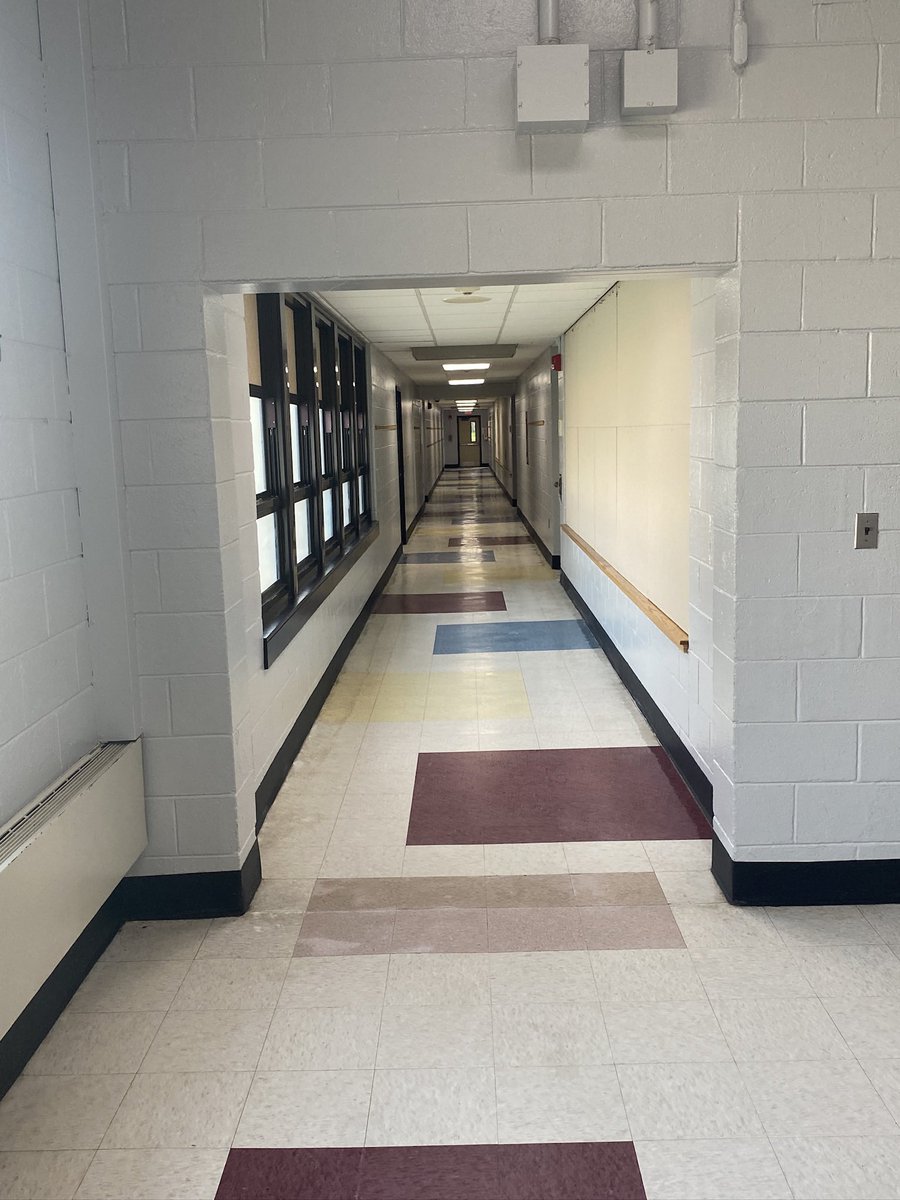 j_csd's tweet photo. Here is another summer classroom and hallway Hero, Carrie Downe Elem Custodian, Charles Bowen.
These floors look amazing, all while a summer program is running at CD.
My favorite part is Charles’ dedication to the school, the same elementary school he went to!
#powerofwecsd https://t.co/PNaqASrP94
