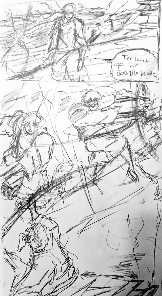 aev49622's tweet photo. Sketches of panles/ Work in Progress
Maybe SCALES will get a chapter 4 😅
Little Showing of The Way Warrior of Blade.
#Manga #Comic #Panle #Sketche https://t.co/YqwUuPRFQ1