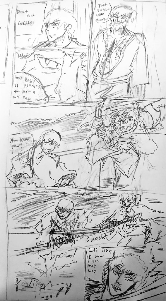 aev49622's tweet photo. Sketches of panles/ Work in Progress
Maybe SCALES will get a chapter 4 😅
Little Showing of The Way Warrior of Blade.
#Manga #Comic #Panle #Sketche https://t.co/YqwUuPRFQ1