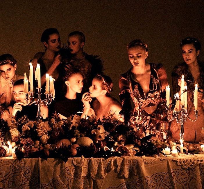 “Help Yourselves, Please.” photographed by Michel Comte for Vogue Italy
