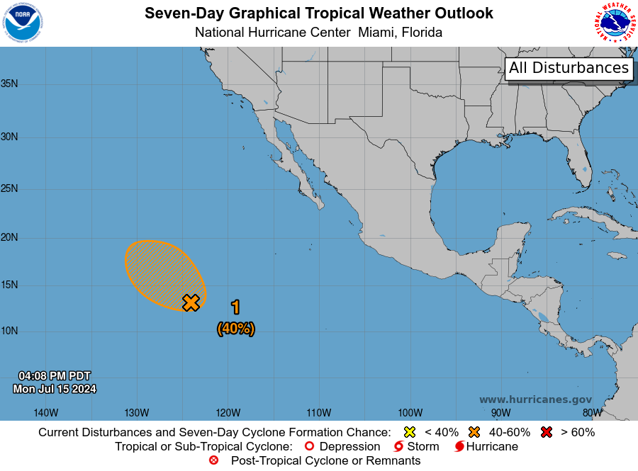 LimWeather's tweet photo. D61 EPAC #HurricaneSeason2024 8pm EDT
New AOI out at sea has 40% chance in 2 and 7 days to become a TC out at sea well away from landmasses like #mexico
Next name: #Bud
Next Invest number: #Invest92E
#Tropicswx #wxtwitter #HurricaneSeason #wxx #92E #EP92 https://t.co/LrL3EuibkE