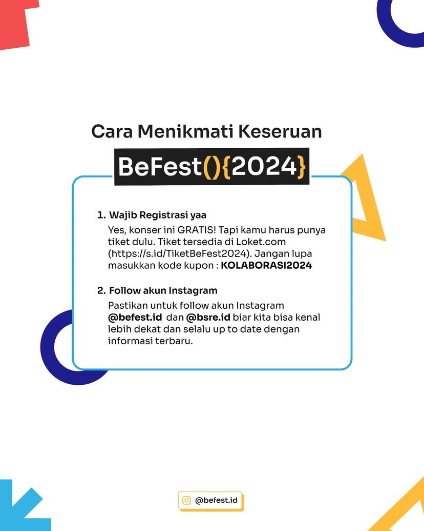 endahNrhesa's tweet photo. Akan manggung di Solo hari Kamis, 18 Juli 2024 jam 18:40 WIB di Lokananta Bloc untuk acara BeFest! Acara gratiiiis yuk jumpa ππ cek poster untuk info lengkap. Ada booth @earMerch buat yang mau jajan merch tanpa ongkir! See youuu π
#earSchedule https://t.co/335rhwJRHc