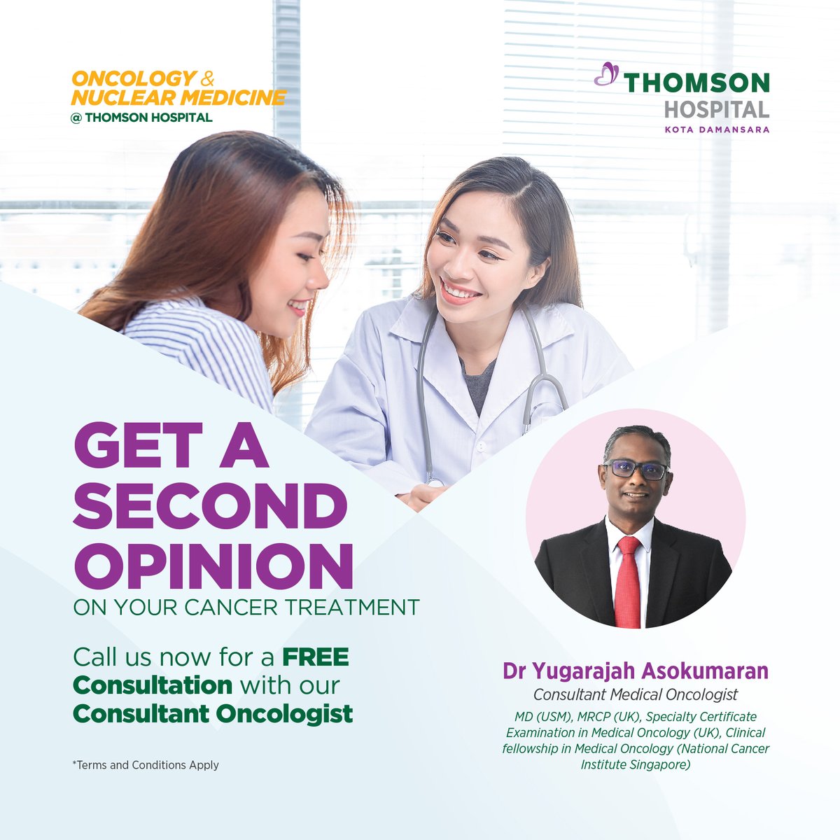 Get a FREE 2nd Opinion on your cancer treatment 🎗️. Book your free consultation with Dr Yugarajah, Consultant Oncologist today! 🩺📅

WhatsApp at +6018-211 0189 📲 to schedule your appointment.