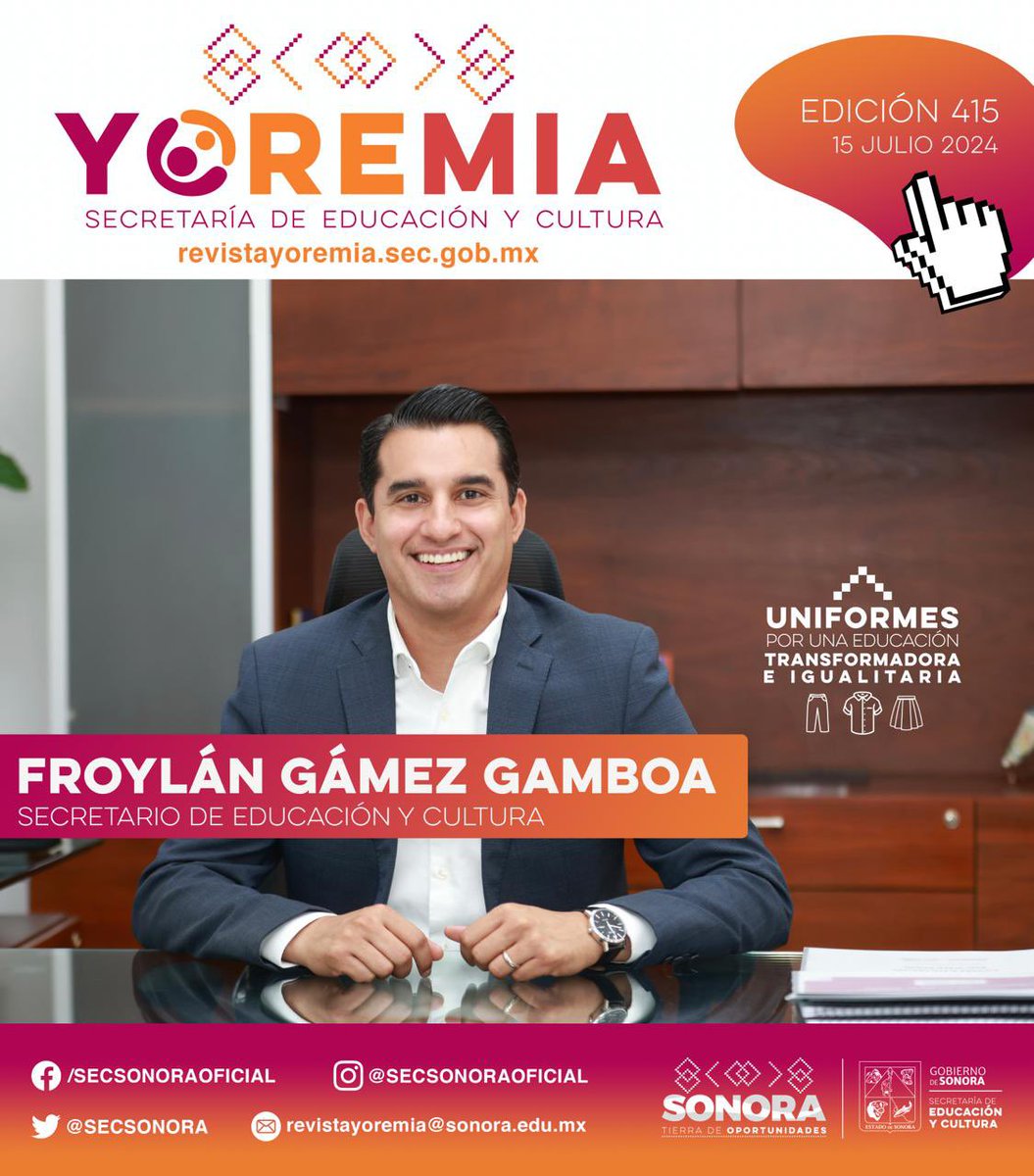 🟠 <a href="/FroylanGamezG/">Froylán Gámez Gamboa</a>, Secretario de Educación y Cultura, está comprometido con la educación de las y los sonorenses a través de proyectos y un trabajo de transformación. 🙌

Descubre más sobre su labor en favor de nuestra comunidad educativa. 📚

➡️ online.anyflip.com/chih/ajqz/inde…