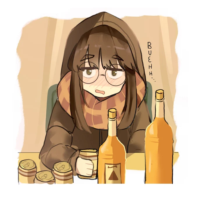 unleashing my inner toba-sensei tonight.   (a little drawing for comiket book)
