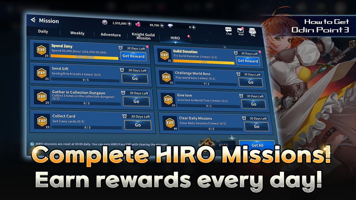 Hiro_Token's tweet photo. How to Earn Odin Points?
1. Complete HIRO missions.
2. Explore and capture pets in the kingdom.
3. Defeat MVP boss.
4. Participate other events.
#Ragnarok20heroesNFT #HIROwallet #MobileGame #HIRO #HRT https://t.co/lCrZePQiyq