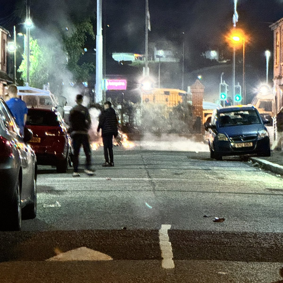 SPYDRofficial's tweet photo. Trouble tonight in South Belfast with Petrol bombs thrown! 
@BelfastLive #belfast https://t.co/U4ckEFxvEy