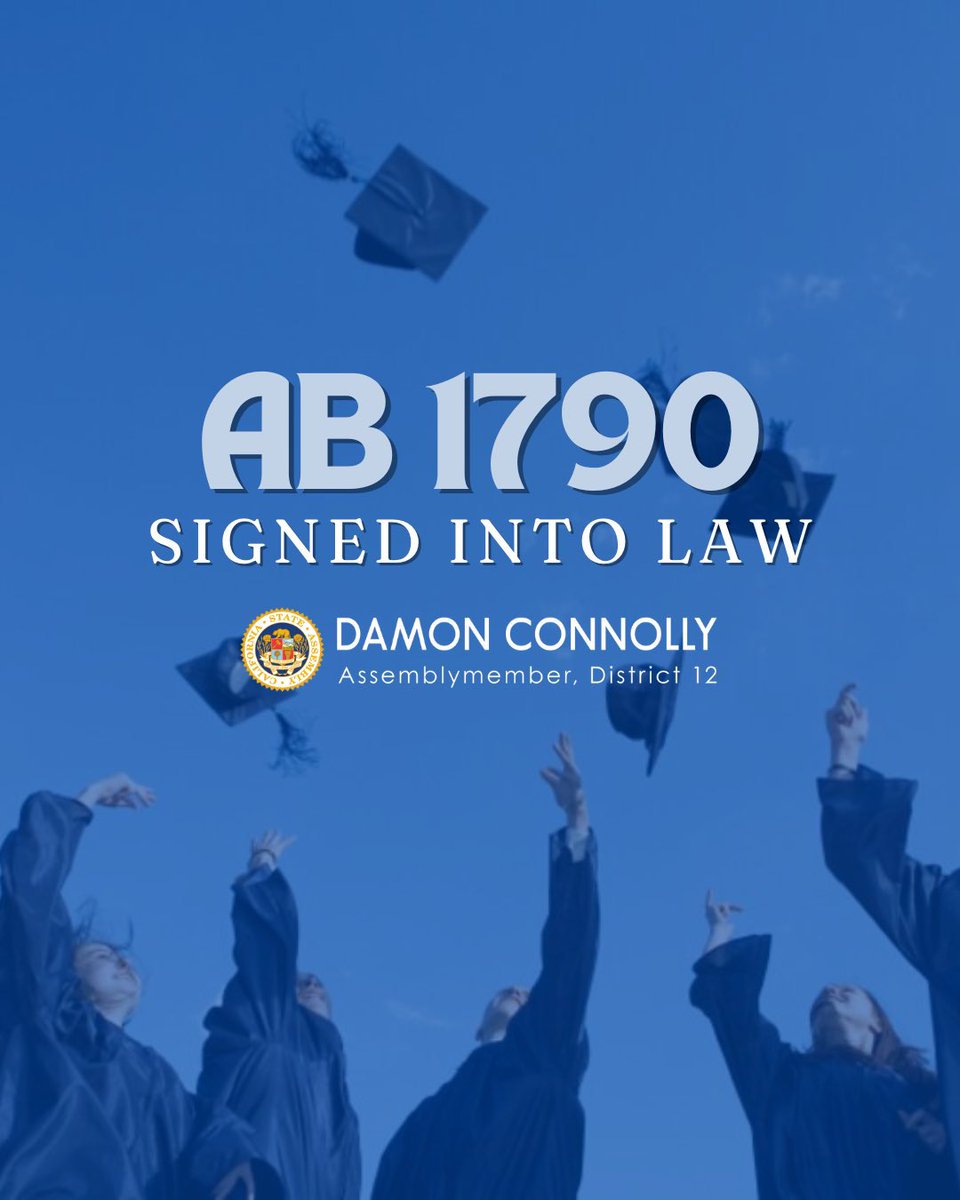 AsmConnolly's tweet photo. My first bill of 2024 has been signed into law! #AB1790 strengthens protections against sexual harassment at California State Universities, and is a part of the #ACalltoAction legislative package, targeting sex discrimination and sexual harassment in higher education. (1/2) https://t.co/4vk1HBwCFX